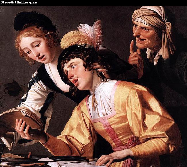 Gerard van Honthorst The Concert, Detail